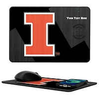Illinois Fighting Illini Personalized Wireless Charger & Mouse Pad