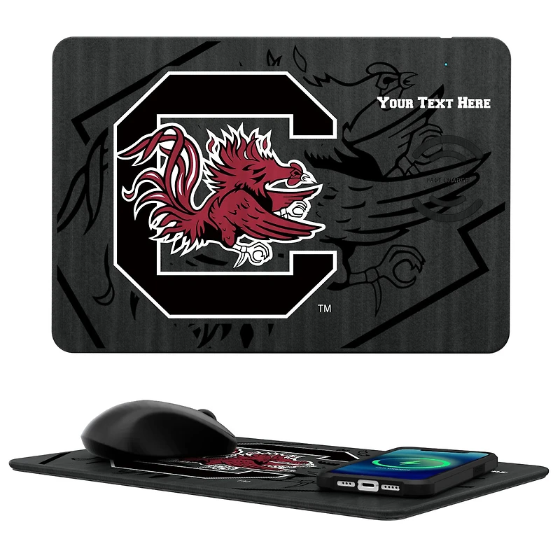 South Carolina Gamecocks Personalized Wireless Charger & Mouse Pad