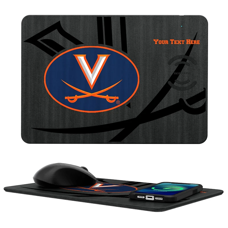 Virginia Cavaliers Personalized Wireless Charger & Mouse Pad