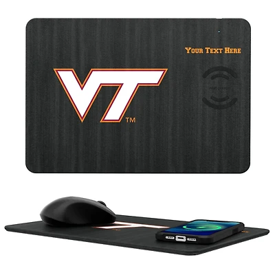 Virginia Tech Hokies Personalized Wireless Charger & Mouse Pad