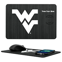 Keyscaper West Virginia Mountaineers Personalized 15W Fast Wireless Charger and Mouse Pad