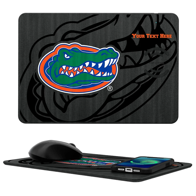 Keyscaper Florida Gators Personalized 15W Fast Wireless Charger and Mouse Pad