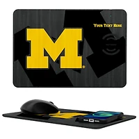 Michigan Wolverines Personalized Wireless Charger & Mouse Pad