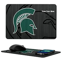 Michigan State Spartans Personalized Wireless Charger & Mouse Pad