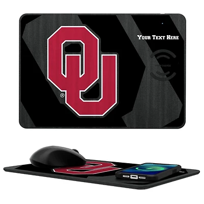 Oklahoma Sooners Personalized Wireless Charger & Mouse Pad