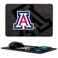 Keyscaper Arizona Wildcats Personalized 15W Fast Wireless Charger and Mouse Pad