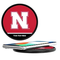Nebraska Huskers Primary Logo Personalized 10-Watt Wireless Phone Charger