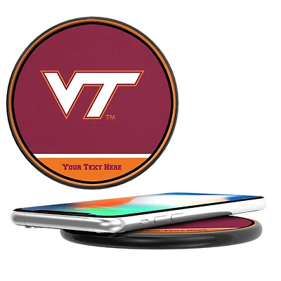 Virginia Tech Hokies Personalized 10-Watt Wireless Phone Charger