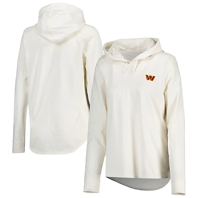 Women's Tommy Bahama Cream Washington Commanders Ashby Isles Jersey Pullover Hoodie