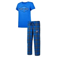 Women's Concepts Sport Royal Toronto Blue Jays Badge Top & Pajama Pants Sleep Set