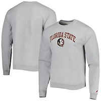 Men's League Collegiate Wear Gray Florida State Seminoles 1965 Arch Essential Lightweight Pullover Sweatshirt