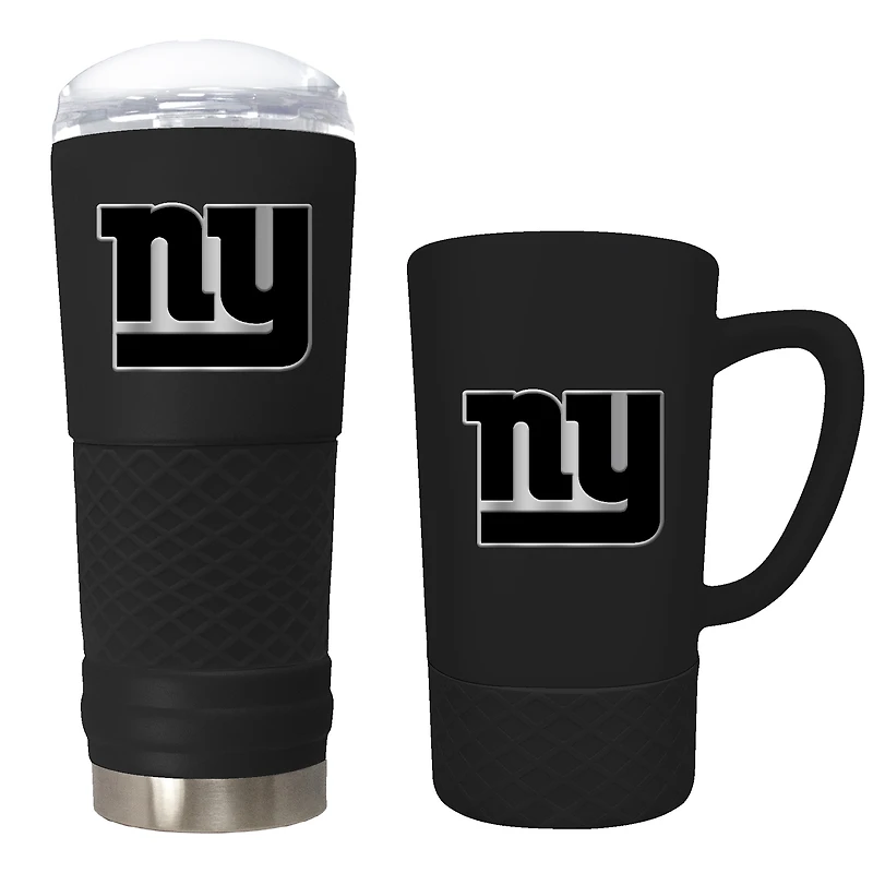 New York Giants 24oz. Stealth Draft Tumbler and 15oz. Stealth Jump Mug Set