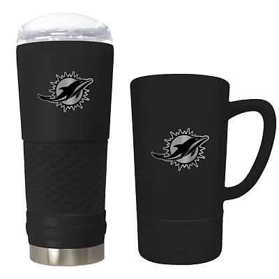 Miami Dolphins 24oz. Stealth Draft Tumbler and 15oz. Stealth Jump Mug Set