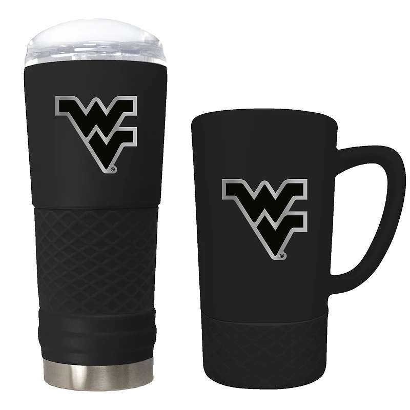West Virginia Mountaineers 24oz. Stealth Draft Tumbler and 15oz. Stealth Jump Mug Set