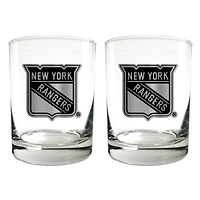 New York Rangers 15oz. Legacy Rocks Glass Set