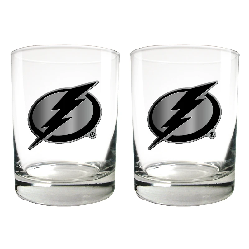Tampa Bay Lightning 15oz. Legacy Rocks Glass Set