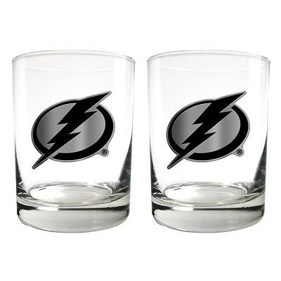 Tampa Bay Lightning 15oz. Legacy Rocks Glass Set