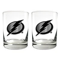 Tampa Bay Lightning 15oz. Legacy Rocks Glass Set