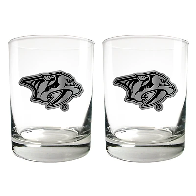 Nashville Predators 15oz. Legacy Rocks Glass Set