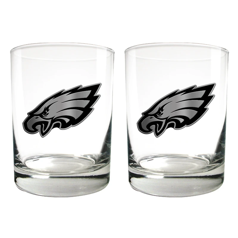 Philadelphia Eagles 15oz. Legacy Rocks Glass Set