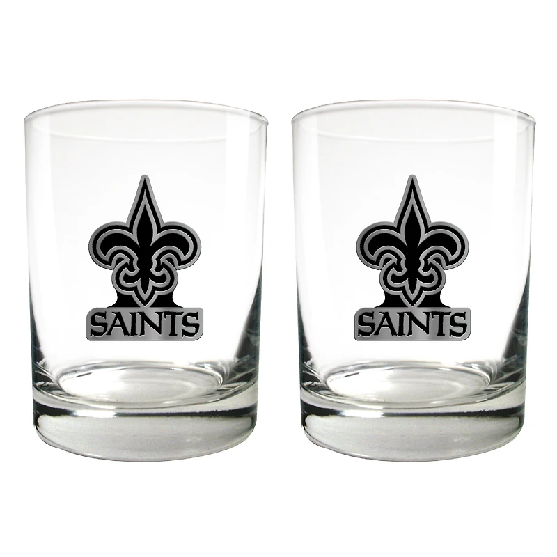 New Orleans Saints 15oz. Legacy Rocks Glass Set
