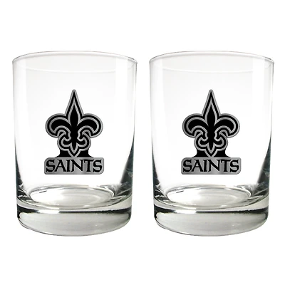 New Orleans Saints 15oz. Legacy Rocks Glass Set