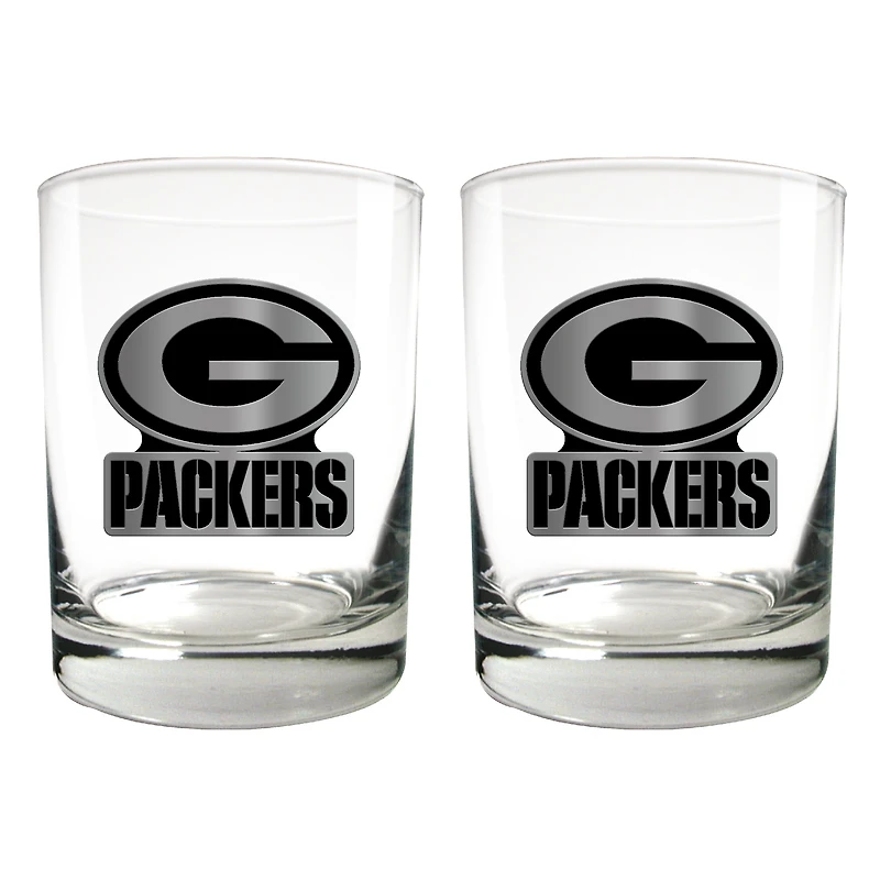 Green Bay Packers 15oz. Legacy Rocks Glass Set