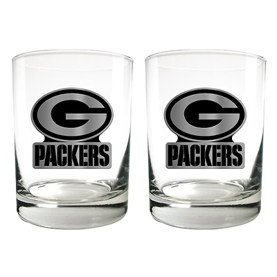 Green Bay Packers 15oz. Legacy Rocks Glass Set