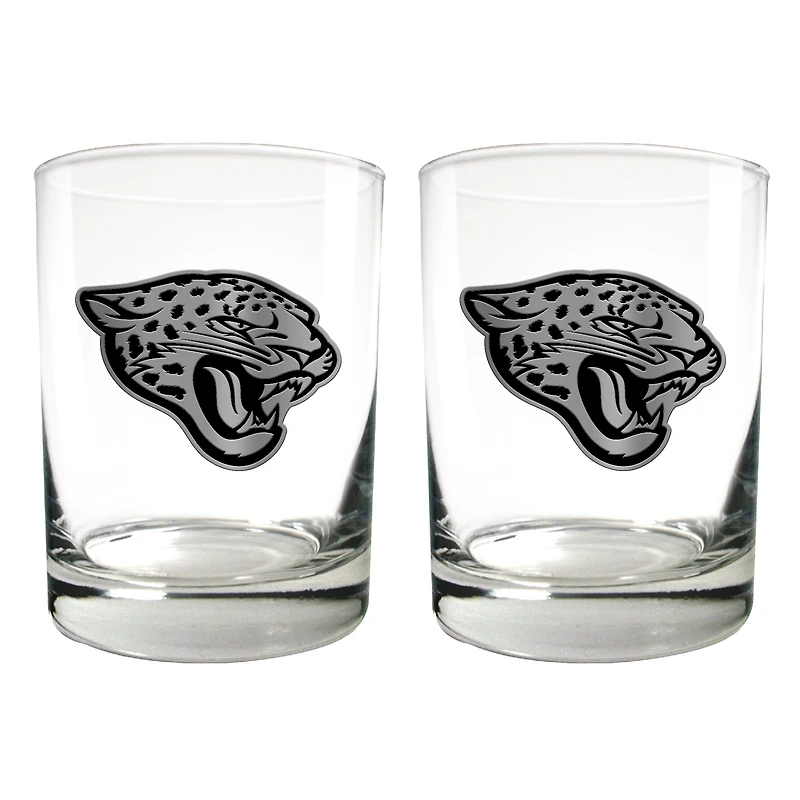 Jacksonville Jaguars 15oz. Legacy Rocks Glass Set