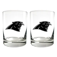 Carolina Panthers 15oz. Legacy Rocks Glass Set