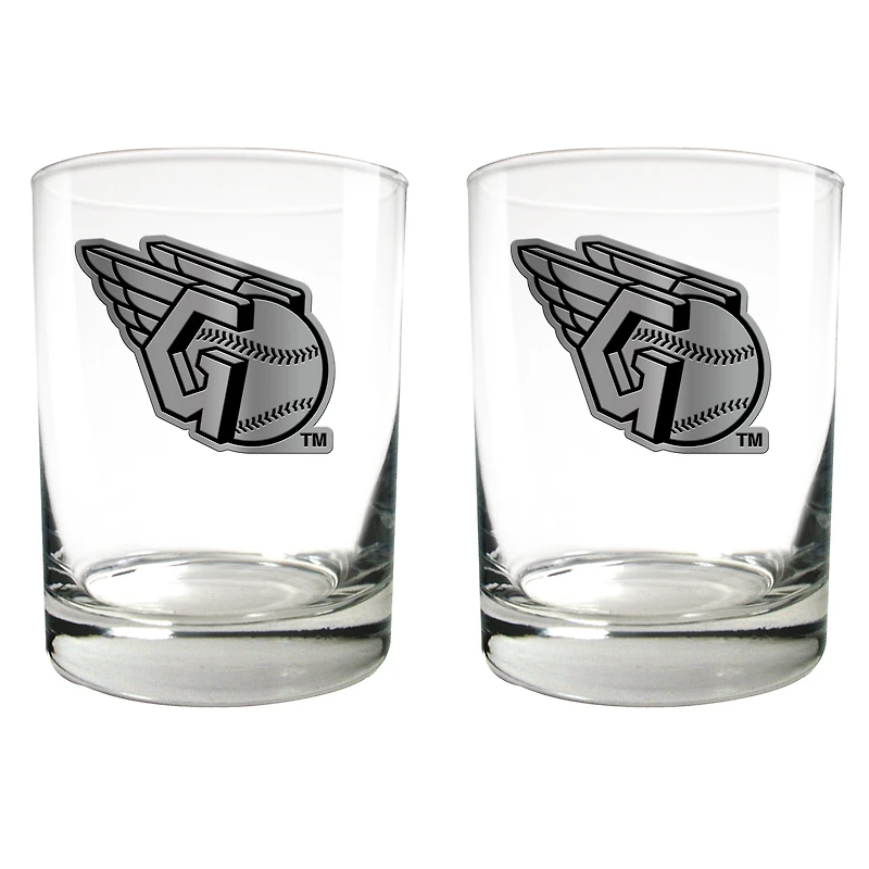 Cleveland Guardians 15oz. Legacy Rocks Glass Set
