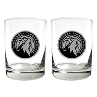 Minnesota Timberwolves 15oz. Legacy Rocks Glass Set