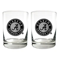 Alabama Crimson Tide 15oz. Legacy Rocks Glass Set
