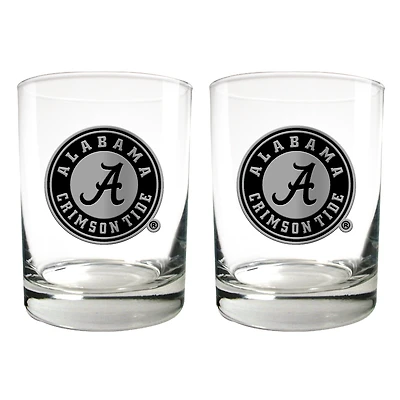 Alabama Crimson Tide 15oz. Legacy Rocks Glass Set