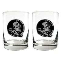 Florida State Seminoles 15oz. Legacy Rocks Glass Set