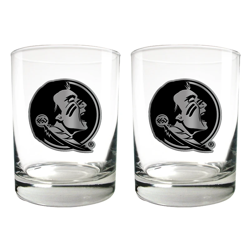 Florida State Seminoles 15oz. Legacy Rocks Glass Set