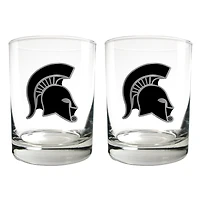 Michigan State Spartans 15oz. Legacy Rocks Glass Set