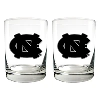 North Carolina Tar Heels 15oz. Legacy Rocks Glass Set