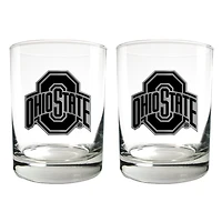 Ohio State Buckeyes 15oz. Legacy Rocks Glass Set