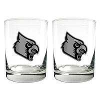 Louisville Cardinals 15oz. Legacy Rocks Glass Set