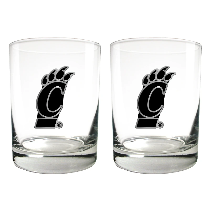Cincinnati Bearcats 15oz. Legacy Rocks Glass Set