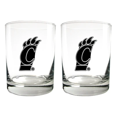 Cincinnati Bearcats 15oz. Legacy Rocks Glass Set