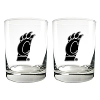 Cincinnati Bearcats 15oz. Legacy Rocks Glass Set