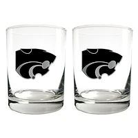 Kansas State Wildcats 15oz. Legacy Rocks Glass Set
