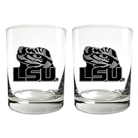 LSU Tigers 15oz. Legacy Rocks Glass Set