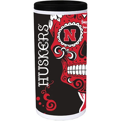 Nebraska Huskers Dia Stainless Steel 12oz. Slim Can Cooler