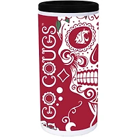 Washington State Cougars Dia Stainless Steel 12oz. Slim Can Cooler