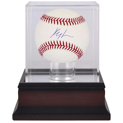 Kyle Lewis Arizona Diamondbacks Autographed Baseball & Mahogany Baseball Display Case