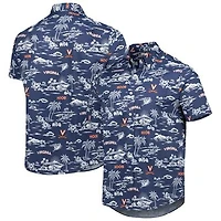 Men's Reyn Spooner Navy Virginia Cavaliers Classic Button-Down Shirt