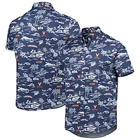 Men's Reyn Spooner Navy Virginia Cavaliers Classic Button-Down Shirt
